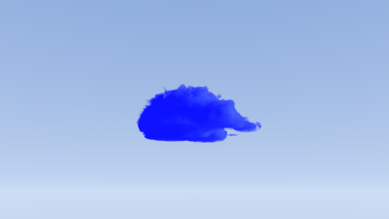 Debug view showing the light the network predicts is scattering toward the camera
